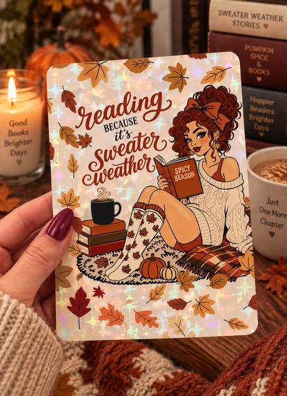 Basic 11th gen (2022) and Basic 12th gen (2024) Kindle Insert – Original Bookish Art by Wendy Owens | E-Reader Clear Case Insert | Matte or Holographic Stars