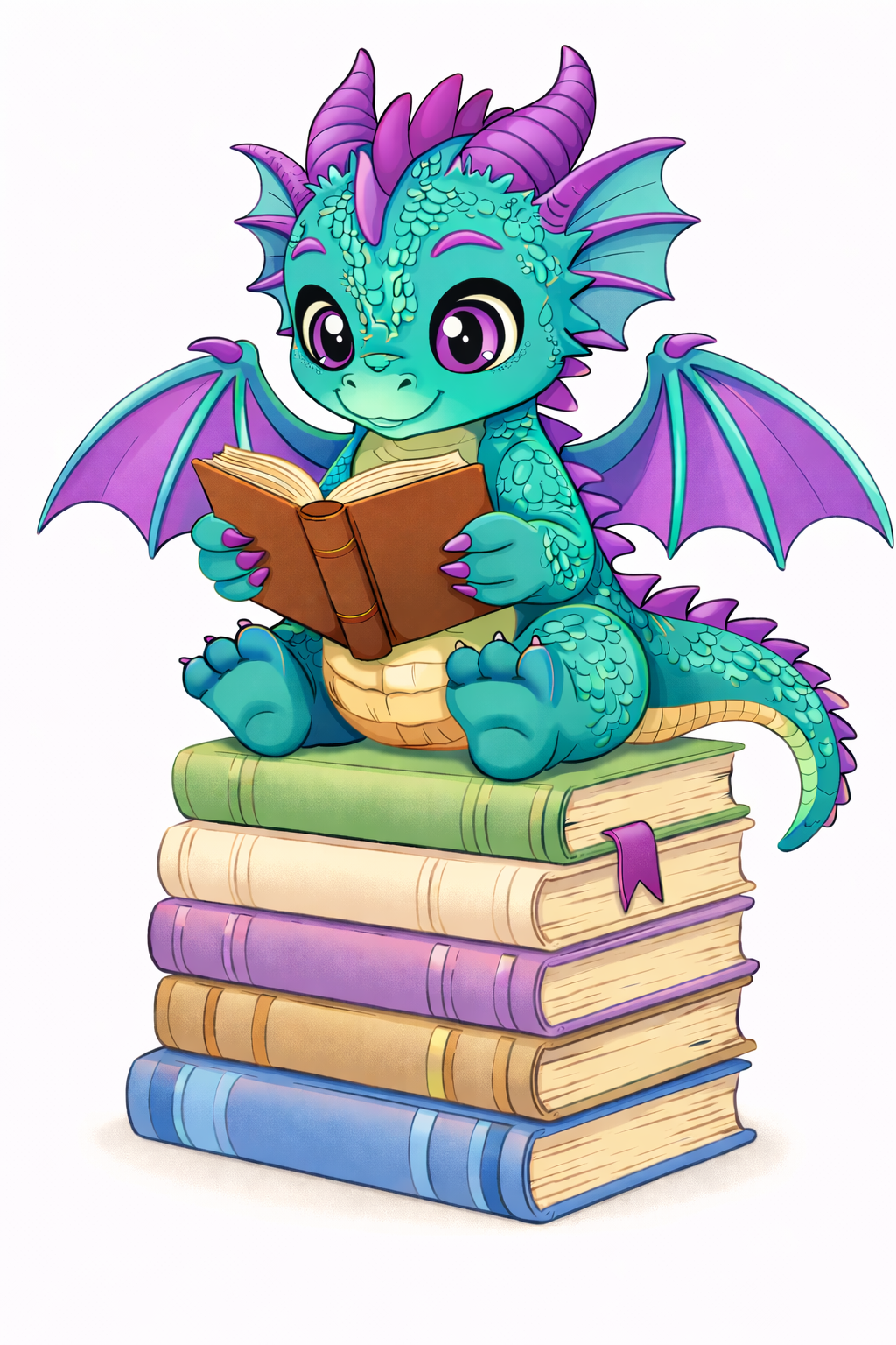 Book Dragon Canvas Totes - multiple options! Black bottom or color tote