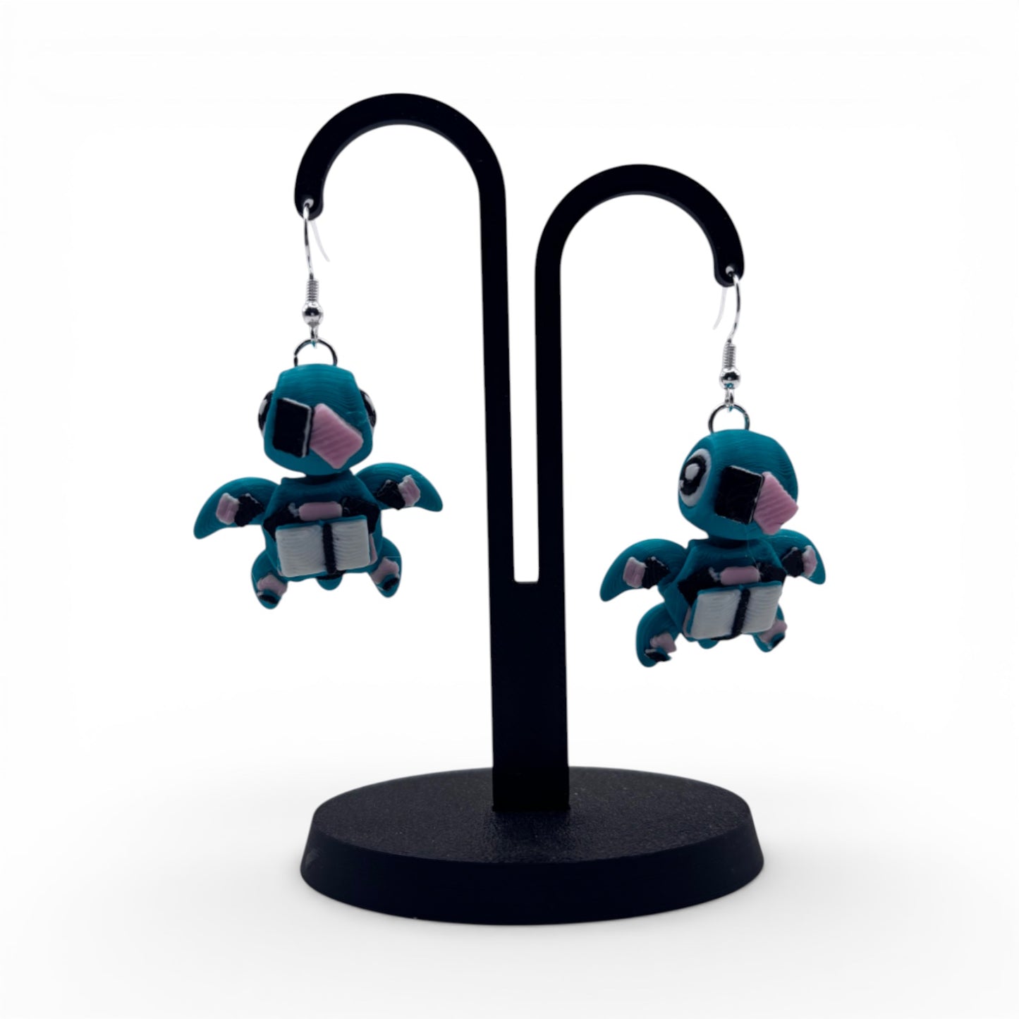 Articulated 3D Printed Earrings - Bookish Turtles & More!