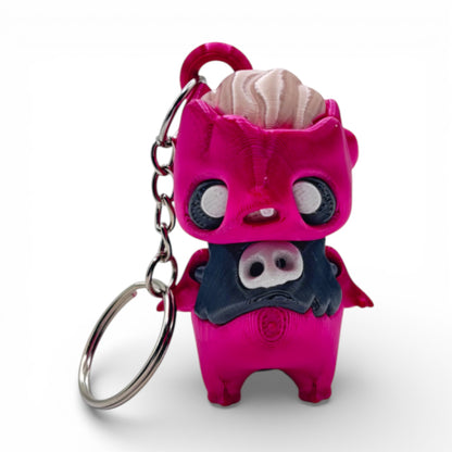 3D Printed Adorably Spooky and Cute Keychains | Kawaii Goth Accessories