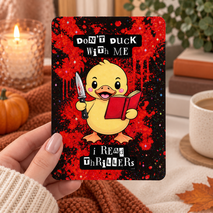 Thriller Kindle Insert – Original Bookish Art by Wendy Owens | E-Reader Clear Case Insert | Matte or Holographic Stars (Copy)