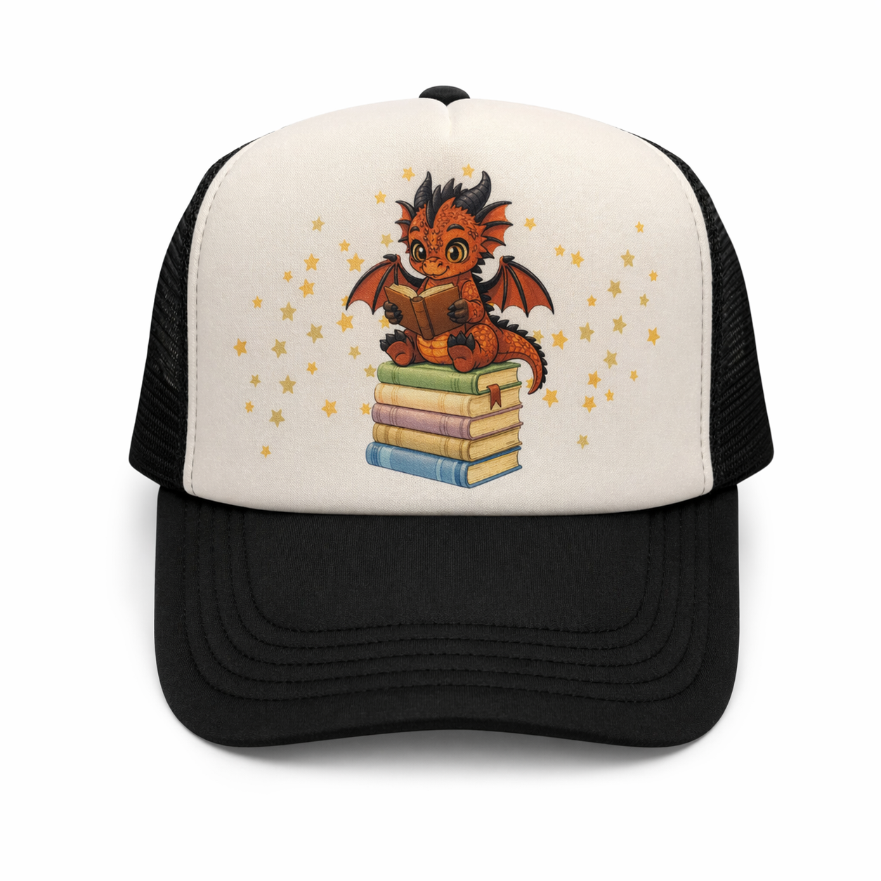 Book Dragon Trucker Hat for Readers and Book Lovers of Tik Tok