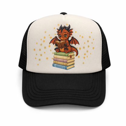 Book Dragon Trucker Hat for Readers and Book Lovers of Tik Tok
