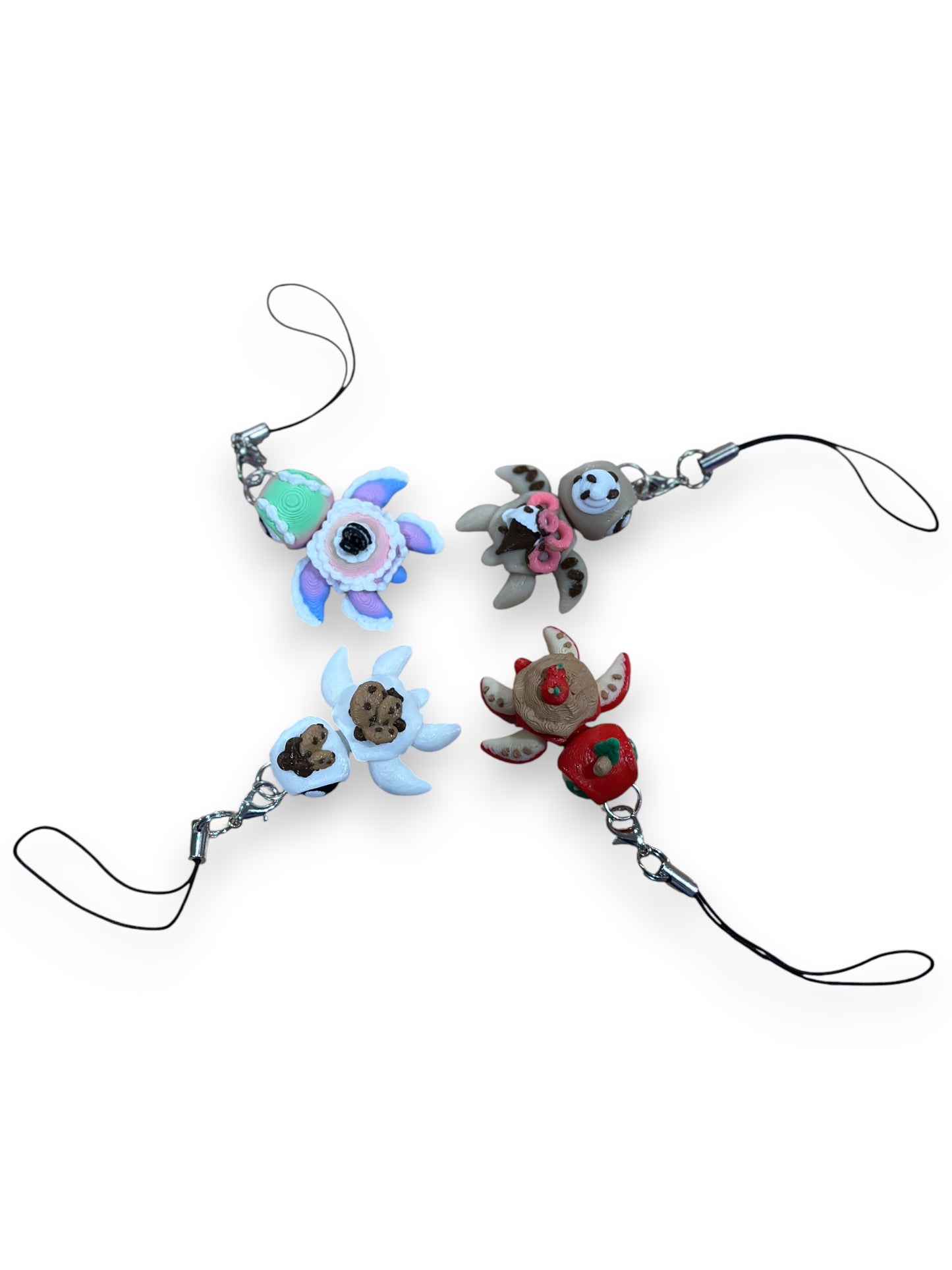 Charm Straps TURTLES for any device - Cute 3d printed Charms for Kindles, E-Reader, Phones, etc