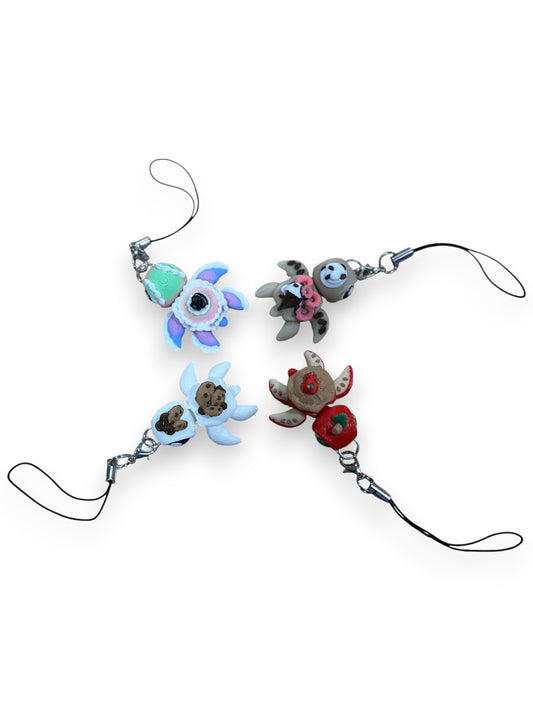 Charm Straps TURTLES for any device - Cute 3d printed Charms for Kindles, E-Reader, Phones, etc