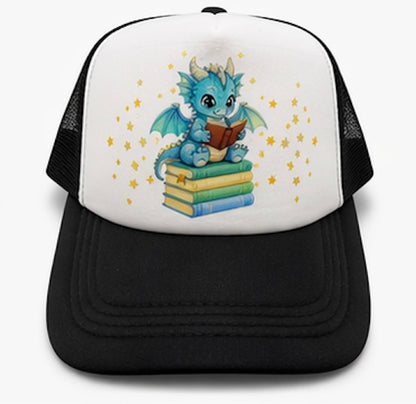 Book Dragon Trucker Hat for Readers and Book Lovers of Tik Tok
