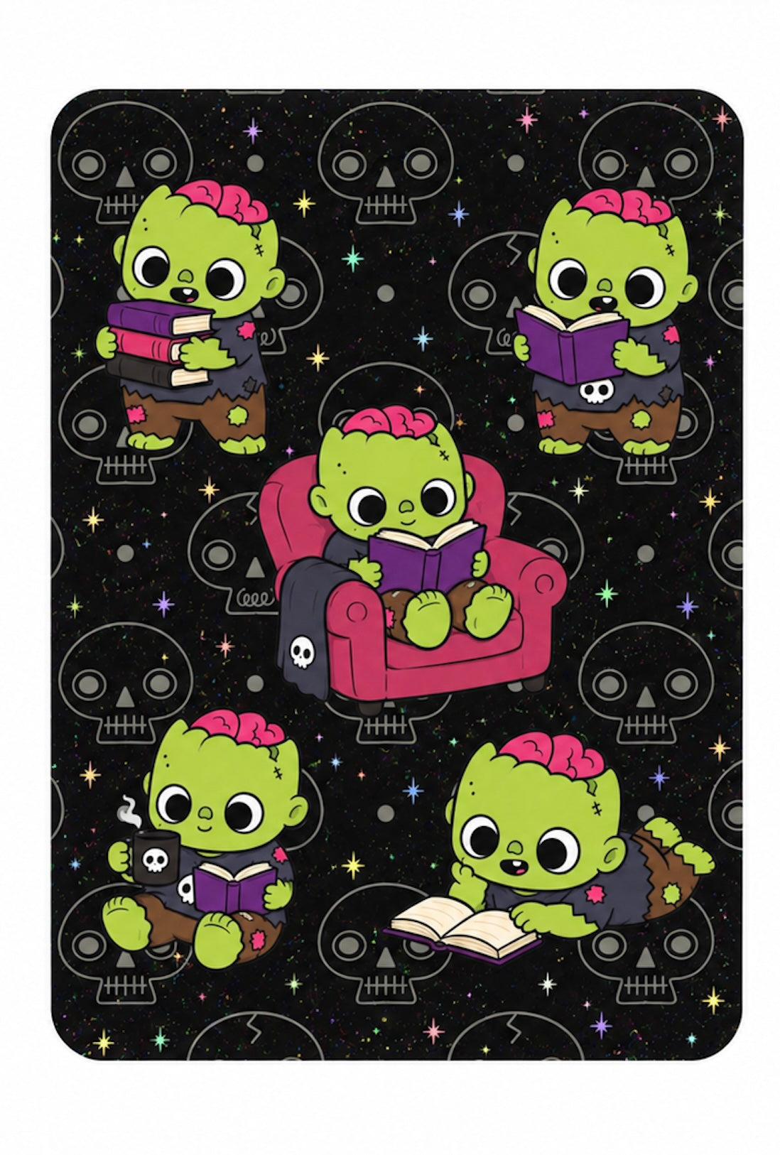 ipad mini 6/7 - clear case INSERT – Original Bookish Art by Wendy Owens | E-Reader Clear Case Insert | Matte or Holographic Stars
